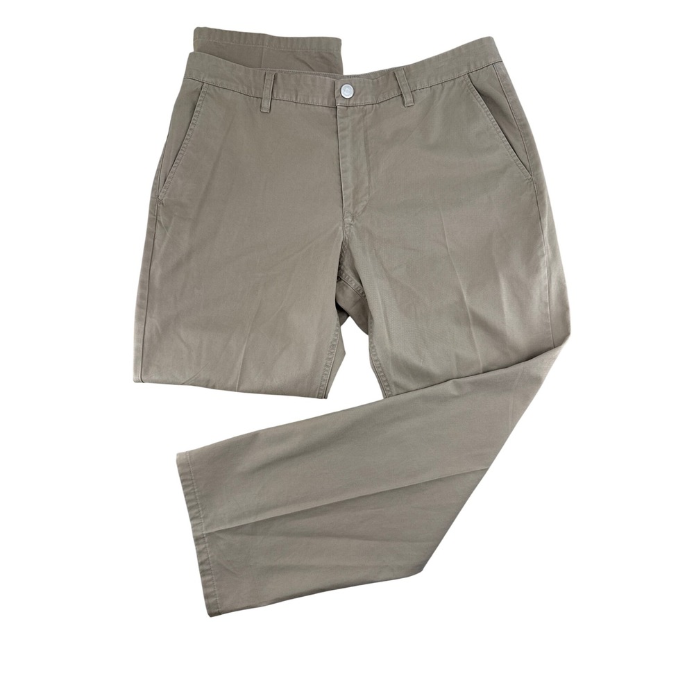 Bonobos Washed Chinos Mens 36x30 Straight Fit Khaki Tan Cotton Pants Casual